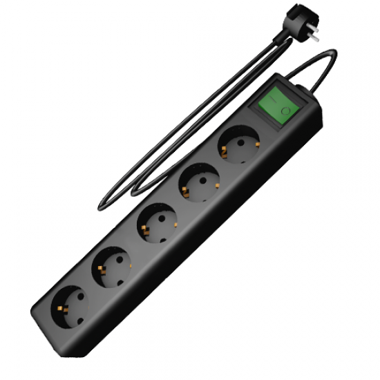 3345.3 | ΠΟΛΥΠΡΙΖΟ ME KAΛΩΔΙΟ 3mt & ΔΙΑΚΟΠΤΗ 5 ΕΞΟΔΟΙ