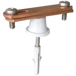 558-9 | ΣΤΗΡΙΓΜΑ ΤΑΙΝΙΑΣ max 40-50x7mm Cu ΜΕ ΚΟΝΤΟ ΑΠΟΣΤΑΤΗ 561, ΒΙΔΑ &