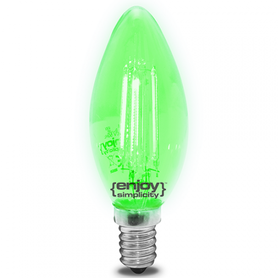 EL823509 | DreamLED Fillament Coloured B35|4W E14|ΠΡΑΣINO|{enjoysimplicity}™