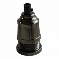 EL327342 | ΝΤΟΥΙ Vintage E27 AΛΟΥΜΙΝΟΥ-ΜΕ ΡΟΔΕΛΑ-ΕΣΩΤ.ΠΛΑΣΤΙΚΟ|ΜΑΥΡΟ ΓΥΑΛΙΣΤΕΡΟ