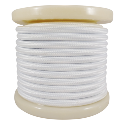 EL330005 | Textile Cable 2x0.75mm²- ρολλό 10mt – Λευκό