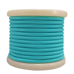 EL330006 | Textile Cable 2x0.75mm²- ρολό 10mt - Γαλάζιο