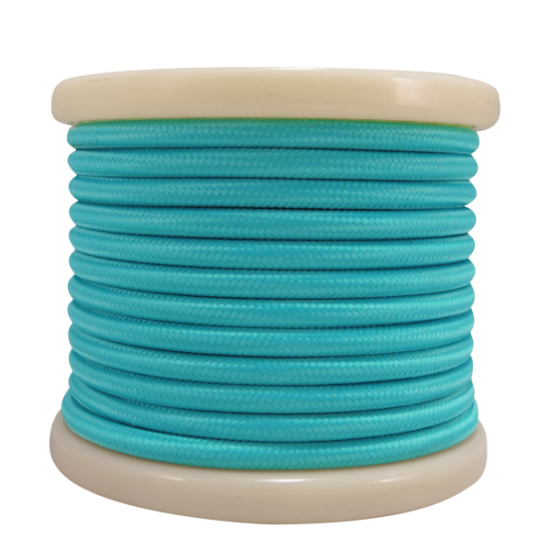 EL330006 | Textile Cable 2x0.75mm²- ρολό 10mt - Γαλάζιο