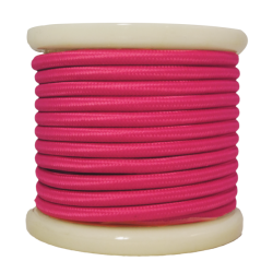 EL330012 | Textile Cable 2x0.75mm²- ρολλό 10mt – ΜAGENTA