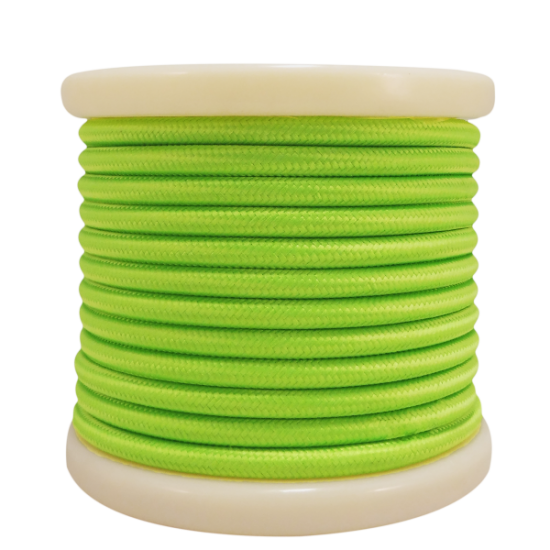 EL330015 | Textile Cable 2x0.75mm²- ρολό 10mt – Πράσινο