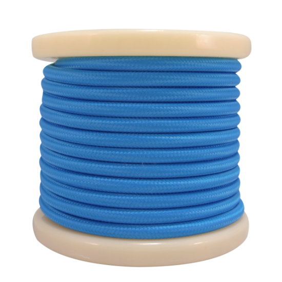 EL330017 | Textile Cable 2x0.75mm²- ρολό 10mt – Μπλε ανοιχτό