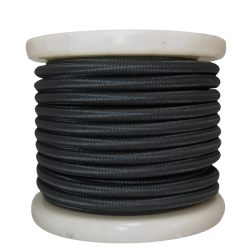 EL330022 | Textile Cable 2x0.75mm²- ρολλό 10mt – Mαύρο