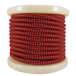 EL330034 | Textile Cable 2x0.75mm²- ρολλό 10mt – Kόκκινο Μαύρο