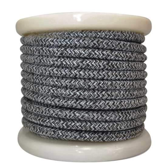 EL330035 | Textile Cable 2x0.75mm²- ρολλό 10mt – ΜΑΛΛΙΝΟ