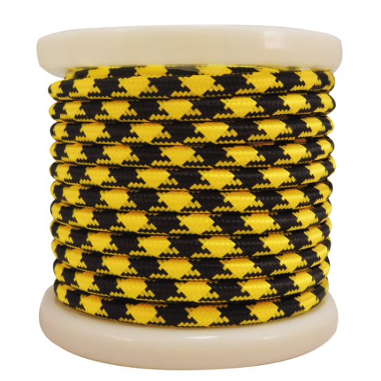 EL330039 | Textile Cable 2x0.75mm²- ρολό 10mt - Κίτρινο & Μαύρο EL330039 | Textile Cable 2x0.75mm²- ρολό 10mt - Κίτρινο & Μαύρο
