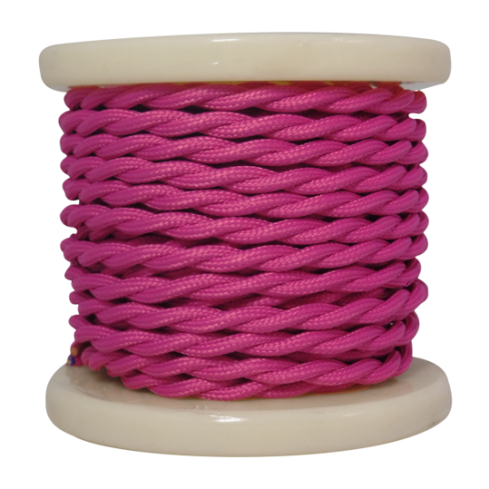 EL338004 | Textile Cable Τwist 2x0.75mm²- ρολλό 10mt – ΡΟZ