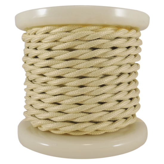 EL338008 | Textile Cable Τwist 2x0.75mm²- ρολλό 10mt – ΜΠΕΖ