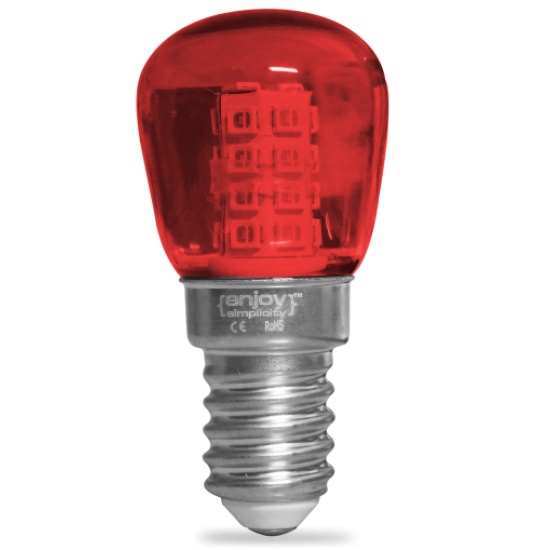 EL775105 | LED T23 ΝΥΚΤΟΣ|2W(>15W) Ε14|KOKKINO|γυαλ|enjoySimplicity™