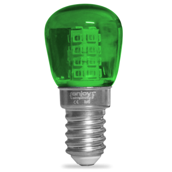 EL775109 | LED T23 ΝΥΚΤΟΣ|2W(>15W) Ε14|ΠΡΑΣΙNO|γυαλ|enjoySimplicity™