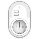 EL130101 | LED Night Light Sensor+2xUSB 5V 2.1A+Σούκο|0.5W|3000k|12lm|{enjoysimplicity}™