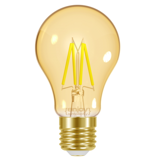 EL825601 | LED FILLAMENT AMBER|A60 4W(>35w) E27|<2000k|320lm|{enjoysimplicity}™