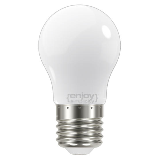 EL824462 | LED FILLAMENT MILKY P45|4W(>37w) Ε27|4000k|420lm|{enjoysimplicity}™