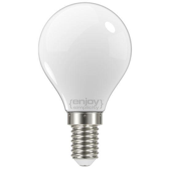 EL824455 | LED FILLAMENT MILKY P45|4W(>37w) Ε14|4000k|420lm|{enjoysimplicity}™