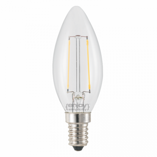 EL827351 | LED FILLAMENT DIM CLEAR B35-2|2W Ε14|2700k|200lm|{enjoysimplicity}™