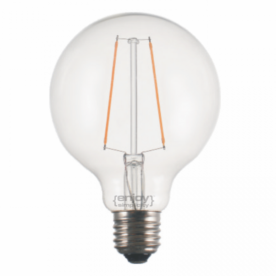 EL827102 | LED FILLAMENT DIM CLEAR G95-2|2.5W Ε27|2700k|200lm|{enjoysimplicity}™