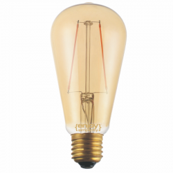 EL822109 | LED FILLAMENT DIM Amber Glass ST64-2|2.5W Ε27|2200k|200lm|{enjoysimplicity}™