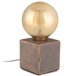 EL327109 | ΚΑΦΕ ΧΡΥΣΟ ΑΝΤΙΚΕ ΕΠΙΤΡΑΠΕΖΙΟΣ ΚΥΒΟΣ ΜΠΕΤΟΥ 10x10x10cm & 1.8mt ΔΙΑΦΑΝΕΣ ΚΑΛΩΔΙΟ + ΙΙ  ΦΙΣ + ΔΙΑΚΟΠΤΑΚΙ {enjoySimplicity}™