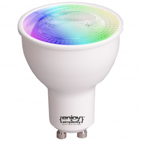 EL902003 | SMART Wi-Fi+BLE RGBW+CCT MR16 GU10 LED 5W(>50W)|2700-6500k|350lm|{enjoysimplicity}™