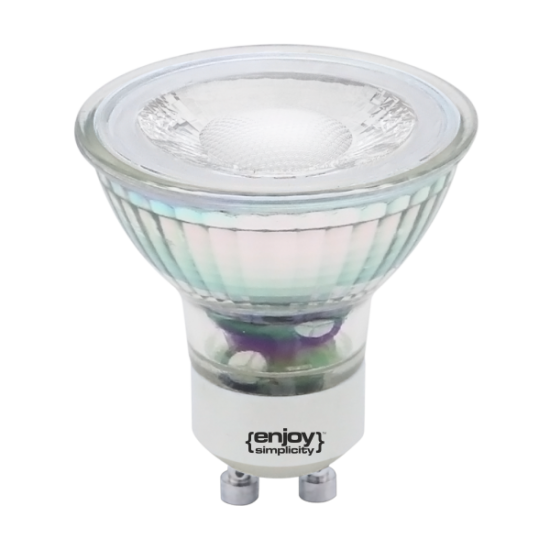 EL610664 | LED GU10 GLASS|6W(>60W)|4000k|525lm|38°|{enjoysimplicity}™