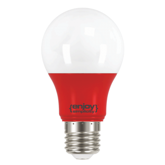 EL733805 | LED A60 E27 OΛΗ ΚΟΚΚΙΝΟ |3.5W (>40W)|{enjoysimplicity}™