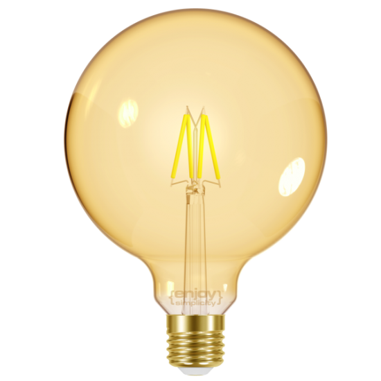 EL825604 | LED FILLAMENT AMBER|G95 4W(>30w) E27|<2000k|320lm|{enjoysimplicity}™