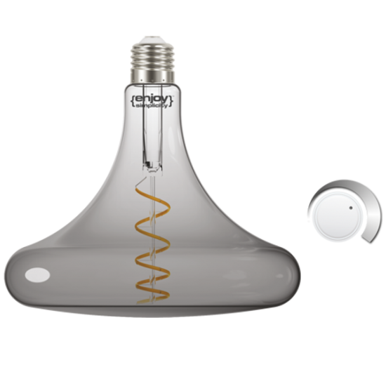 EL822204 | LED SPIRAL FILLAMENT DIM|T180 SMOKY 4W(>16w) E27|2000k|150lm|{enjoysimplicity}™