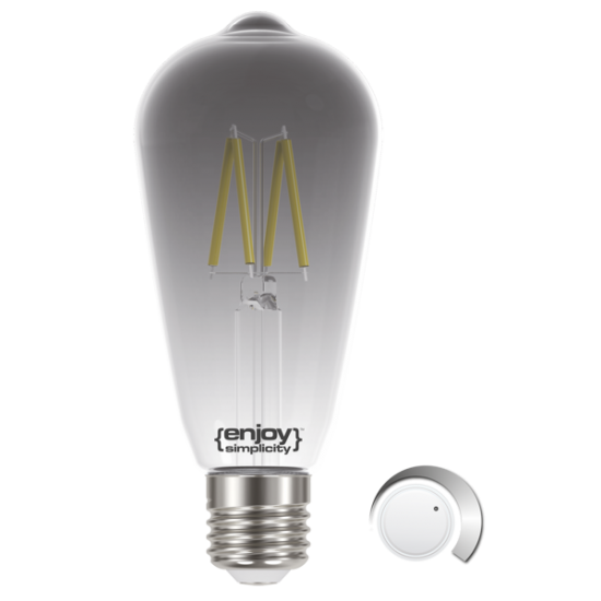 EL822702 | LED SMOKY FILLAMENT DIM|ST64 4.5W(>25w) E27|4000k|250lm|{enjoysimplicity}™