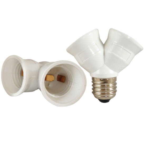 ELE272E27 | ANTAΠΤΩΡ ΑΠΌ Ε27 ΣΕ 2*E27 BAKEΛΙΤΗ