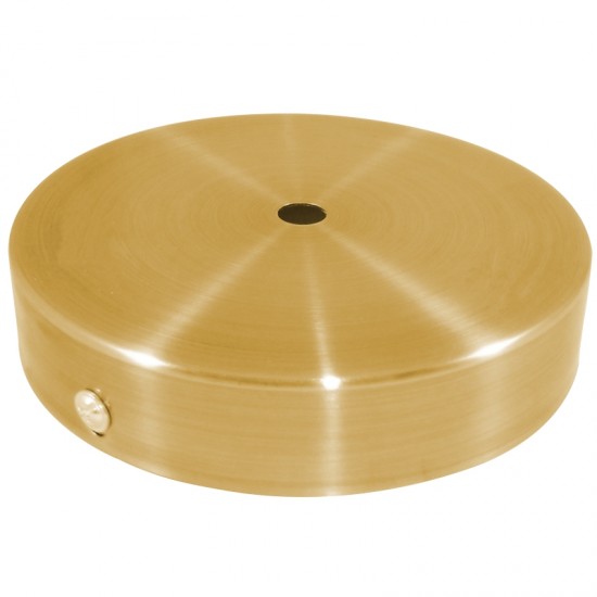 EL329134 | ΣΤΡΟΓΓΥΛΗ ΒΑΣΗ Φ100xh25mm ΧΡΥΣΗ|1ΤΡΥΠΑ