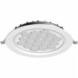EL191024 | LED Panel Αλ/νίου Silver HighPower 34.5W|4000k|4250lm|Φ221x38mm|60°|+Driver|{enjoysimplicity}™