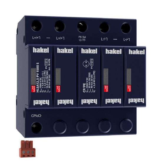 10478 | HLSA12,5 PV 1500 S | PV SPD T1+T2 |  ANTIKEΡΑΥΝΙΚΟ & ΑΠΑΓΩΓΟΣ ΥΠΕΡΤΑΣΕΩΝ ΓΙΑ ΦΩΤΟΒΟΛΤΑΙΚΑ |Hakel® | νέτο