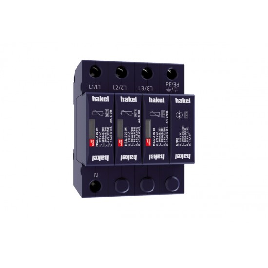 27084 | HSA-275/3+1 M | SPD T2+T3 | ΑΠΑΓΩΓΟΣ ΚΡΟΥΣΤΙΚΩΝ ΥΠΕΡΤΑΣΕΩΝ | Hakel® | νέτο