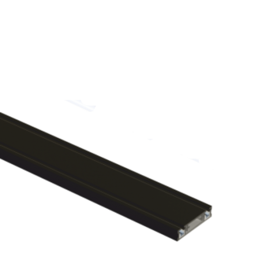 EL180422 | ΕΠΙΤΟΙΧΕΣ ΠΟΛΥ ΛΕΠΤΕΣ ΜΑΓΝΗΤΙΚΕΣ ΡΑΓΕΣ ΑΛ/ΝΙΟΥ DC48V|ΜΑΥΡΗ|L1000xW25Xh5.5mm|{enjoySimplicity}™