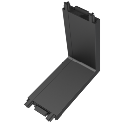 EL189414 | ΕΠΙΤΟΙΧΗ ΕΣΩΤΕΡΙΚΗ ΓΩΝΙΑ|ΜΑΥΡΟ|L55xW25Xh5.5mm|{enjoySimplicity}™