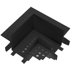 EL189506 | ΧΩΝΕΥΤΗ ΕΞΩΤΕΡΙΚΗ ΓΩΝΙΑ 90°|78x78mm|ΜΑΥΡΟ|{enjoySimplicity}™