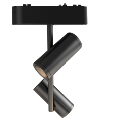 EL183438 | LED SPOT ΑΛ/ΝΙΟΥ ΓΙΑ ΜΑΓΝΗΤΙΚΕΣ ΜΟΝΟΦΑΣΙΚΕΣ ΡΑΓΕΣ|ΙΡΙΣ|2×8=16W|4000k|1700lm|114.5xΦ42xh243|ΜΑΥΡΟ|{enjoySimplicity}™