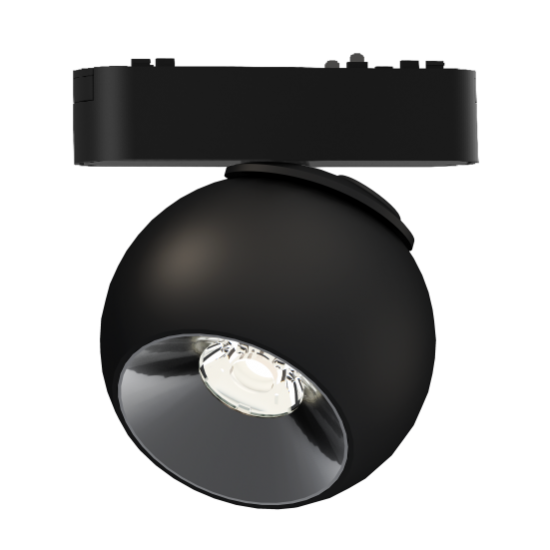 EL183428 | LED SPOT ΑΛ/ΝΙΟΥ ΓΙΑ ΜΑΓΝΗΤΙΚΕΣ ΜΟΝΟΦΑΣΙΚΕΣ ΡΑΓΕΣ|ΕΡΑΤΩ|12W|4000k|1200lm|36°|114.5xΦ100xh118|ΜΑΥΡΟ|{enjoySimplicity}™