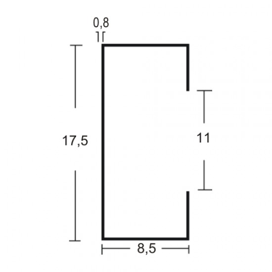 3809 | ΡΑΓΑ ΣΙΔΗΡΟΔΡΟΜΟΥ-2mt (τιμή ανά mt)