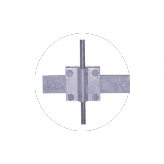 332 |Τ/Α 75x75 ΤΑΙΝΙΑ 40x5 AΓΩΓΟ Φ8-12 St/tZn