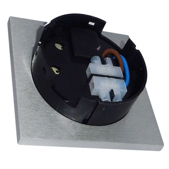 5882 | LED ΧΩΝΕΥΤΟ Φ70mm ΤΕΤΡΑΓΩΝΟ ΑΛΟΥΜ.