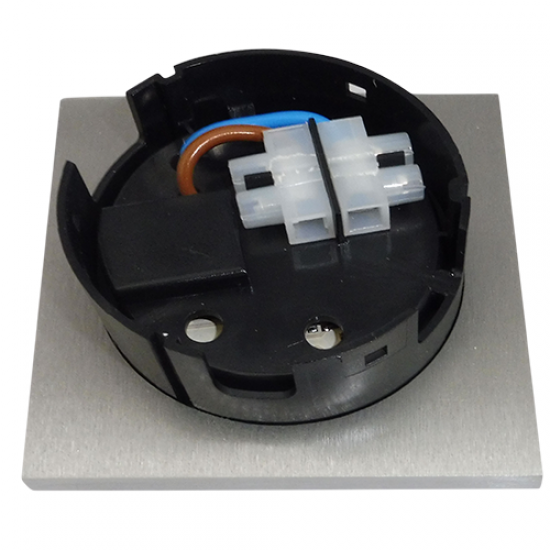 5884 | LED ΧΩΝΕΥΤΟ Φ70mm ΤΕΤΡΑΓΩΝΟ ΑΛΟΥΜ.