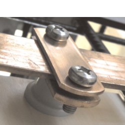 564-9 | ΣΤΗΡΙΓΜΑ ΤΑΙΝΙΑΣ max 30x4mm Cu ΜΕ ΚΟΝΤΟ ΑΠΟΣΤΑΤΗ 561, ΒΙΔΑ & ΟΥΠ