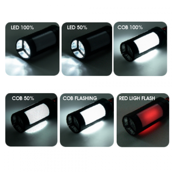 EL175011 | ΒΑΣΗ+1m καλώδιο C|10W|7500k±10%|800lm|1*1800mAh μπαταρία|{enjoysimplicity}™