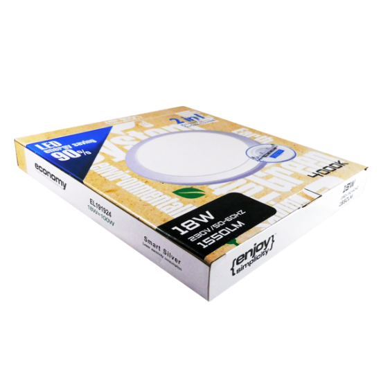 EL191924 | Smart Silver LED Panel 2in1 Φ220xh18mm|18W|4000k|1550lm|{enjoysimplicity}™ EL191924 | Smart Silver LED Panel 2in1 Φ220xh18mm|18W|4000k|1550lm|{enjoysimplicity}™