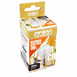 EL200020 |  G45 Halogen|28W(>36W)E14|2700k|370lm|{enjoysimplicity}™ EL200020 |  G45 Halogen|28W(>36W)E14|2700k|370lm|{enjoysimplicity}™